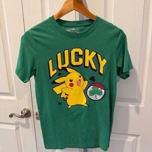 Pokemon St. Patrick’s Day Kids Pikachu "Lucky" Graphic Tee